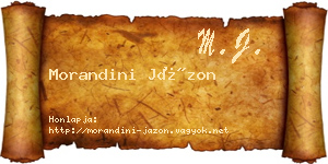 Morandini Jázon névjegykártya